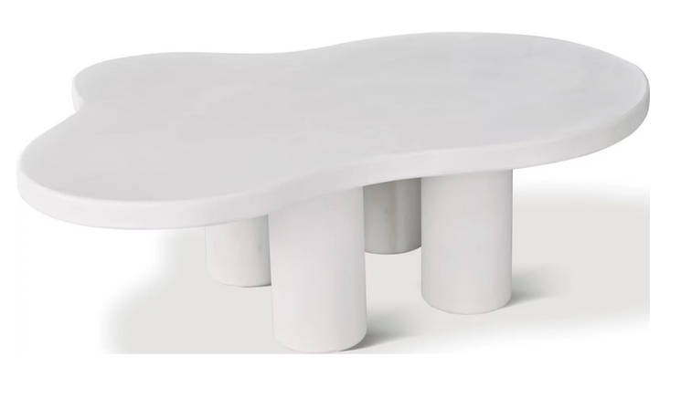 Стол кофейный CRV- Pedro, White top white base(белый)