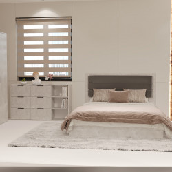 Комплект спальни ViA- Сити СП-1 (кровать, шкаф, комод, тумбы 2 шт) 1