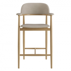 Стул полу барный LVK- Terra натуральный ясень ткань (Node 6)