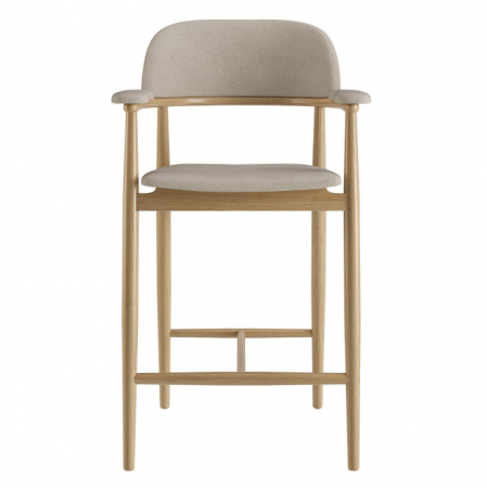 Стул полу барный LVK- Terra натуральный ясень ткань (Node 6)