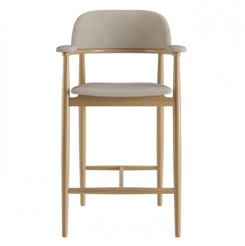 Стул полу барный LVK- Terra натуральный ясень ткань (Node 6)