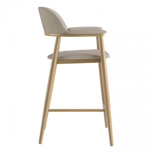 Стул полу барный LVK- Terra натуральный ясень ткань (Node 6)