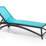 Шезлонг Nardi Outdoor ATLANTICO тортора, антрацит, белый (текстиль голубой)