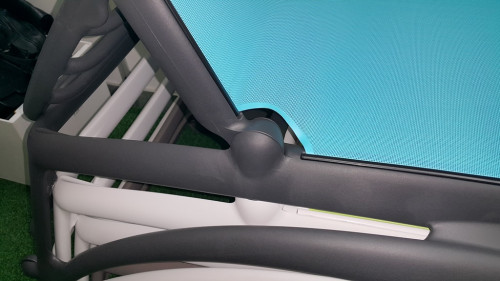 Шезлонг Nardi Outdoor ATLANTICO тортора, антрацит, белый (текстиль голубой)
