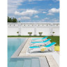 Шезлонг Nardi Outdoor ATLANTICO тортора, антрацит, белый (текстиль голубой)
