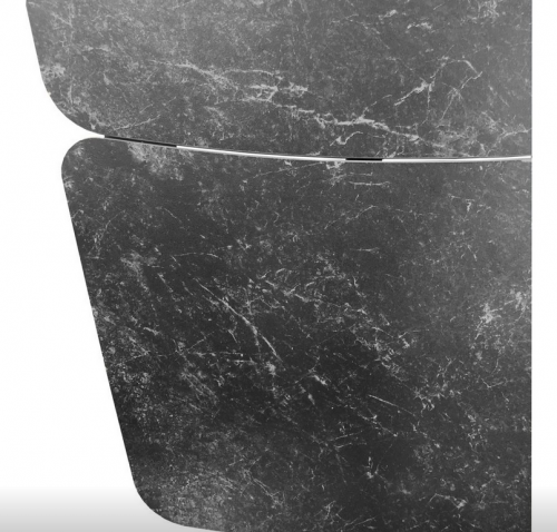 Стол керамический 120-180 см CON- ELVI (ЕЛВІ) BLACK MARBLE