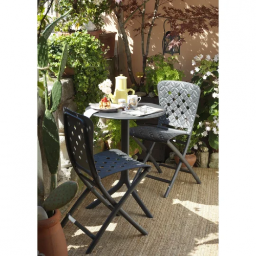 Комплект Nardi DEI- стол Spritz + 2 стула Zac, antracite