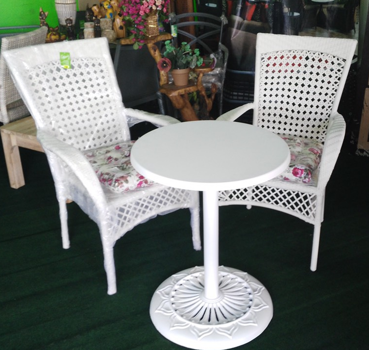 Стул с подлокотниками из технортанга VLL- Garden4You WICKER 12797