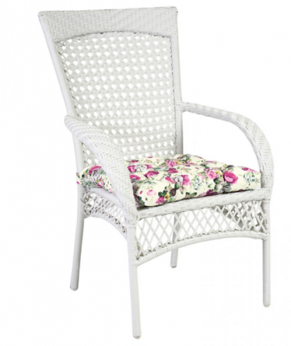 Стул с подлокотниками из технортанга VLL- Garden4You WICKER 12797