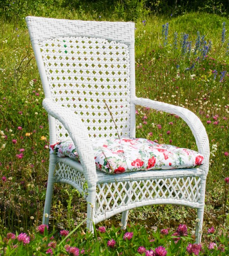 Стул с подлокотниками из технортанга VLL- Garden4You WICKER 12797