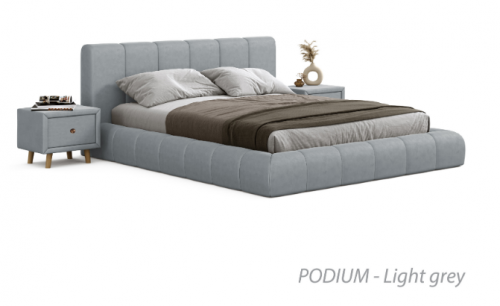 Кровать 2-х спальная с подъемным механизмом VRN- PODIUM (Beige, Light beige)