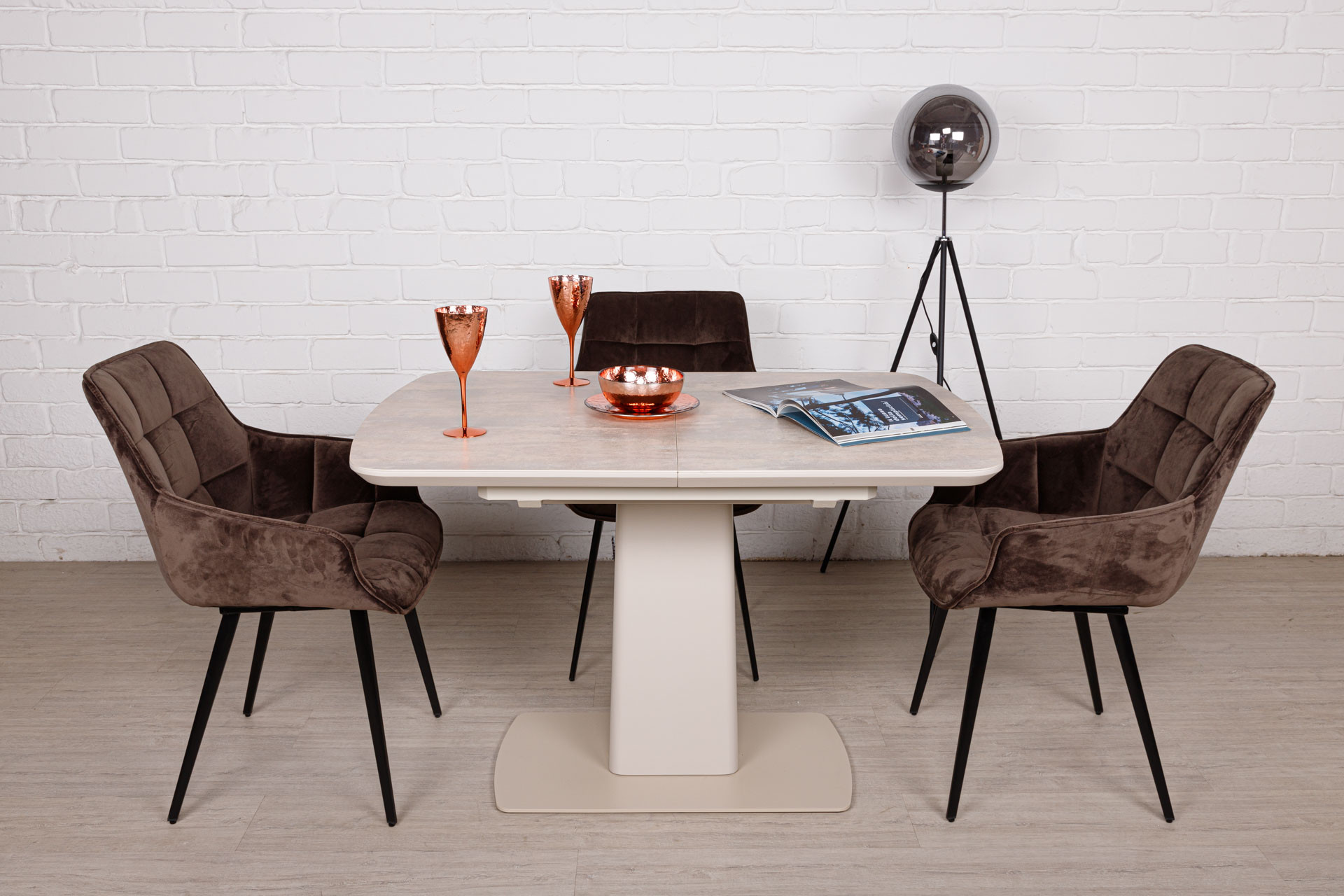 Стол обеденный модерн NL- MARYLAND (керамика бежевый) купить по цене ...