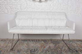 Кресло банкетка NL- LEON белый 155х90х76