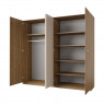 Шкаф на 4 двери с зеркалом Helvetia VERTINA 24DBNH20 (дикий дуб/ дуб-песочно-бежевый)