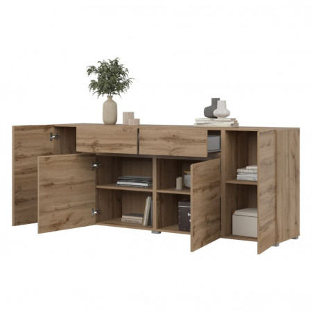 Комод на 4 двери и 2 ящика Helvetia ASYMETRIC 24N0OA47 (дуб Вотан)