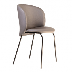 Стул обеденный LVK- Lilo черный/ эко кожа (Integra 19) 