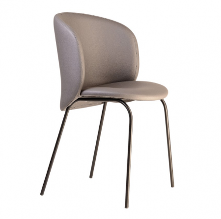 Стул обеденный LVK- Lilo черный/ эко кожа (Integra 19) 