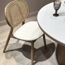 Стул обеденный CRV- Elegant Savanna beige natural wood, бежевый 