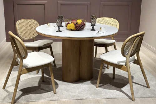 Стул обеденный CRV- Elegant Savanna beige natural wood, бежевый 