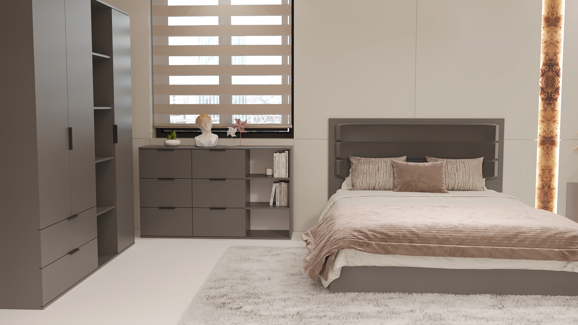 Кровать двуспальная ViA- Сити СЛ-13