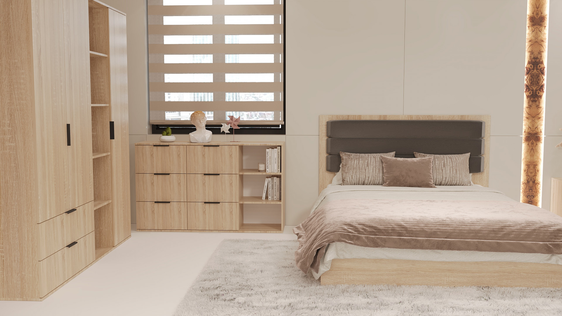 Кровать двуспальная ViA- Сити СЛ-13