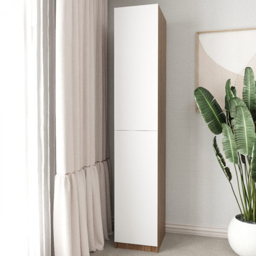 Шкаф-пенал 220х60х50 см KOD- ШК-Ейр (белый фасад)