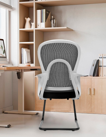 Стілець для відвідувача LUX- GO-SIT 645-C GREY / BLACK