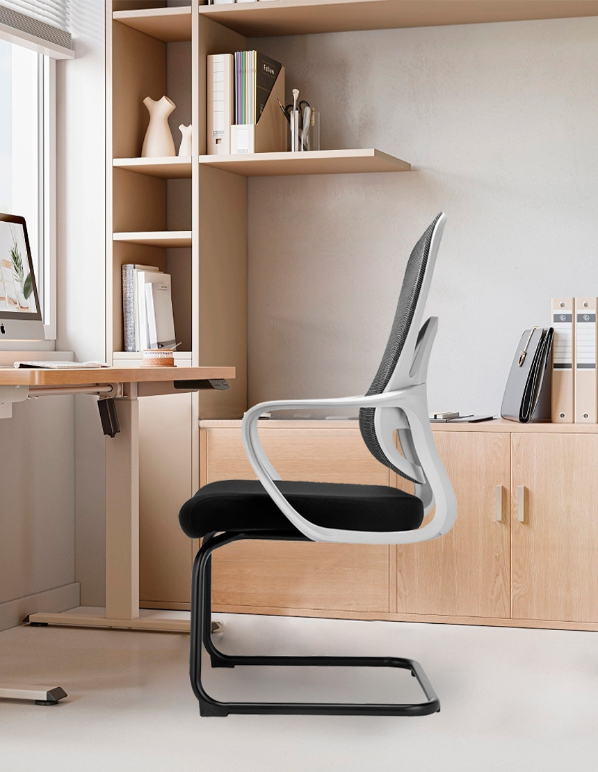 Стілець для відвідувача LUX- GO-SIT 645-C GREY / BLACK