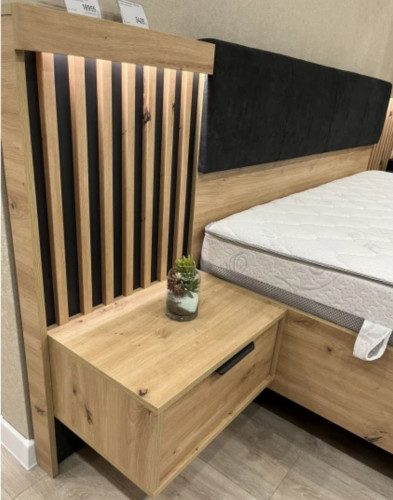 Тумбы прикроватные Perfect Home Талли / Tally с 2 ящиками 1S/51 Дуб артизан/антрацит