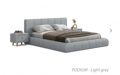 Кровать 2-х спальная с подъемным механизмом VRN- PODIUM (Dark green, Dark grey)