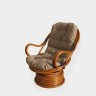 Кресло - качалка из натурального ротанга CRU- Юниверсал (Universal) орех, kk0055