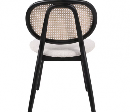 Стул обеденный CRV- Elegant Savanna beige black wood, бежево-черный