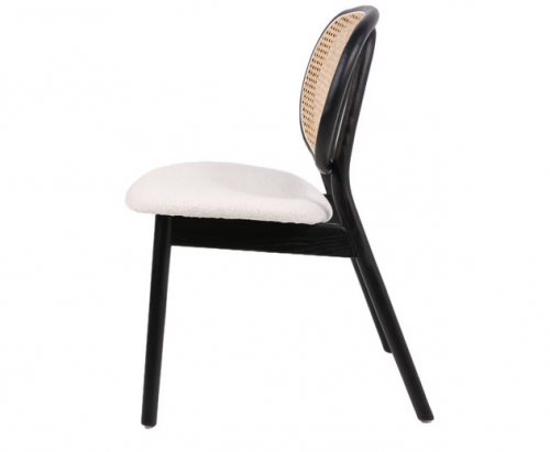 Стул обеденный CRV- Elegant Savanna beige black wood,бежево-черный