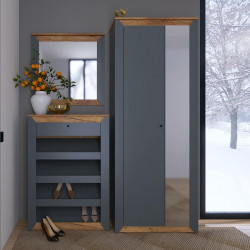 Прихожая(модульная) EVR- Нордик-6 дуб крафт золотой + графит