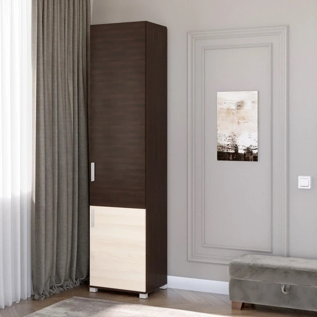 Пенал закрытый EVR- Бриз-15 венге + дуб молочный