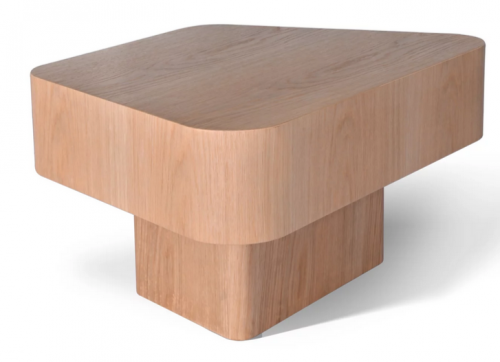 Стол кофейный CRV- Dominic, Oak nature top and base 80 см,натуральный