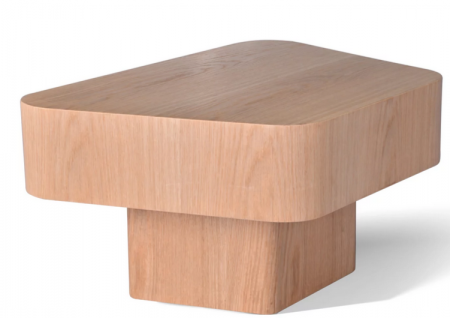 Стол кофейный CRV- Dominic, Oak nature top and base 80 см,натуральный