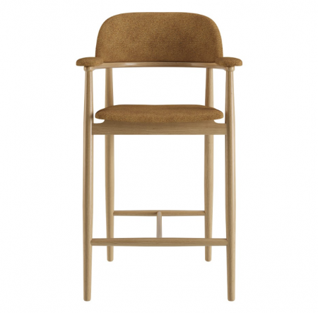 Стул полу барный LVK- Terra натуральный ясень ткань (Node 11) 