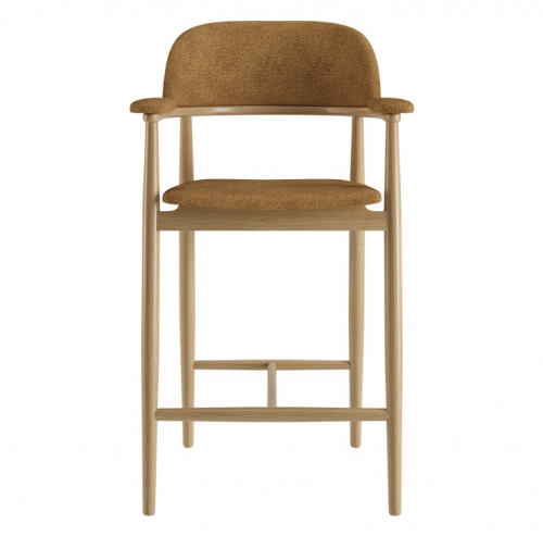 Стул полу барный LVK- Terra натуральный ясень ткань (Node 11) 