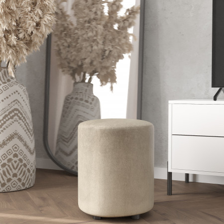 Пуф на маленьких ножках 42х35 KOD- Пуф-2 (ткань велюр)