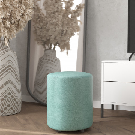 Пуф на маленьких ножках 42х35 KOD- Пуф-2 (ткань велюр)