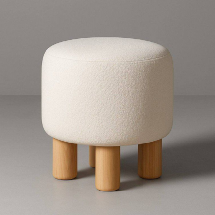 Пуф Mil- Rainbow 35х35х38 см Белый (3001)