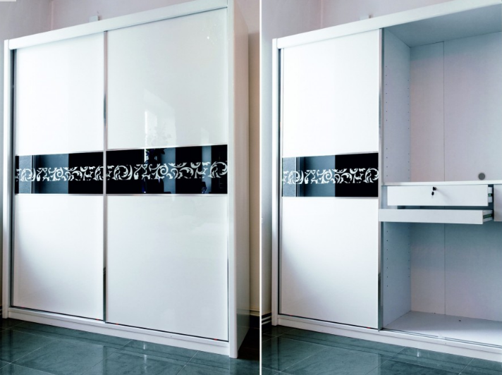 Shkaf Kupe Sms Azhur Chernyj Belyj