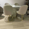 Стул обеденный Art-Deco EXI- PRADO LIGHT BEIGE BF03 GOLD 
