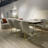Стул обеденный Art-Deco EXI- PRADO LIGHT BEIGE BF03 GOLD 