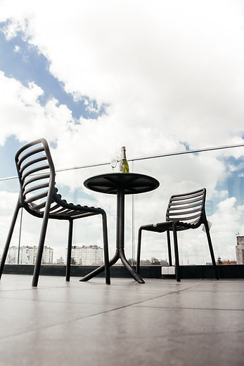 Комплект Nardi DEI- стол Step + 2 стула Doga Bistrot, Antracite
