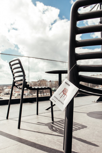 Комплект Nardi DEI- стол Step + 2 стула Doga Bistrot, Antracite