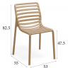 Комплект Nardi DEI- стол Step + 2 стула Doga Bistrot, Antracite