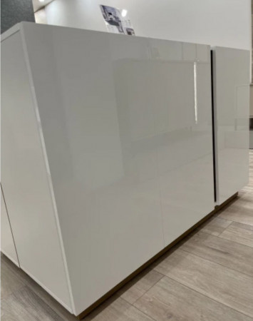 Комод Perfect Home Arco (Marco) 3D/138 белый глянец/дуб грандсон