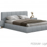 Кровать 2-х спальная с подъемным механизмом VRN- PODIUM (Light grey, Black, Blue)